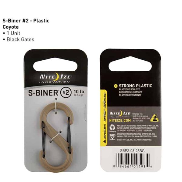 Niteize S-Biner® Plastic Dual Carabiner size #2 1