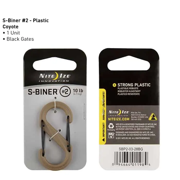 Niteize S-Biner® Plastic Dual Carabiner Size #2