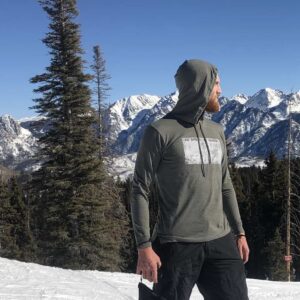 PINE TREE FLAG HOODED TEE SHIRT