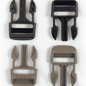 SIDE RELEASE BUCKLE - MALE - ADJUSTABLE (2 PACK)