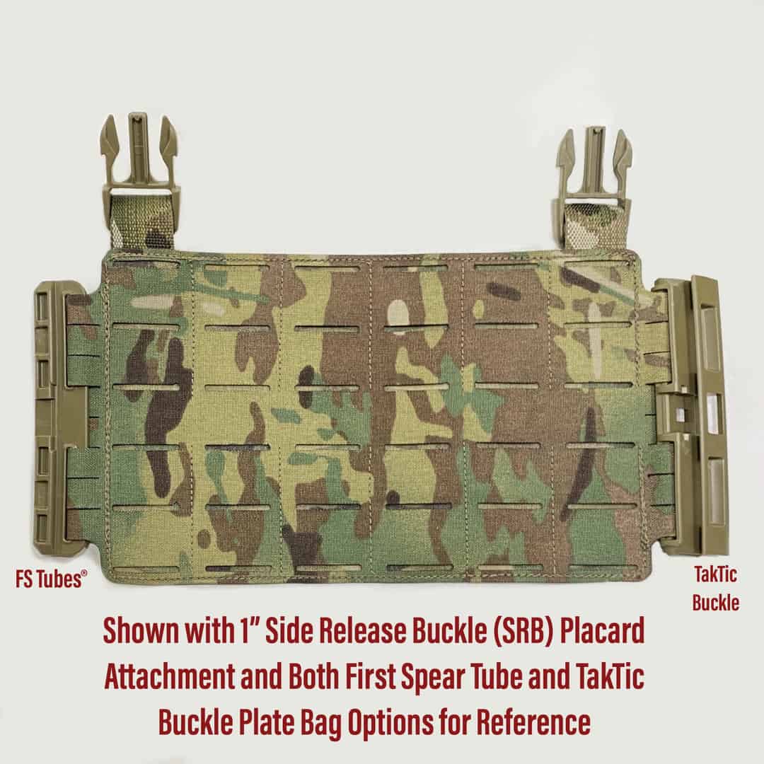 Tactical MOLLE Panel w/ G-Hook Front Flap Lightweight Placard for Plate Carrier 